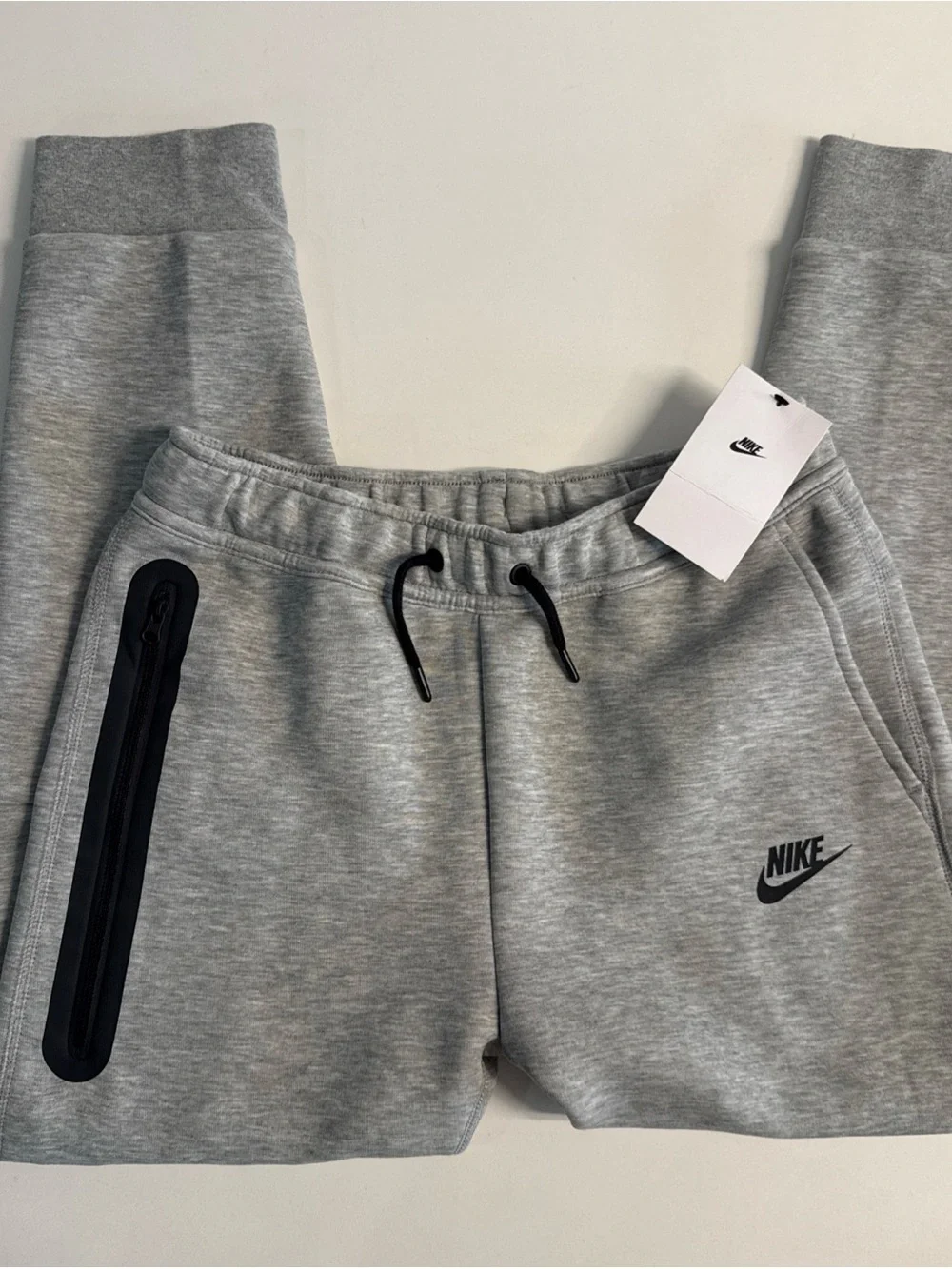 *New Nike sportswear tech fleece jogger pants kids gray heather FD3287-063